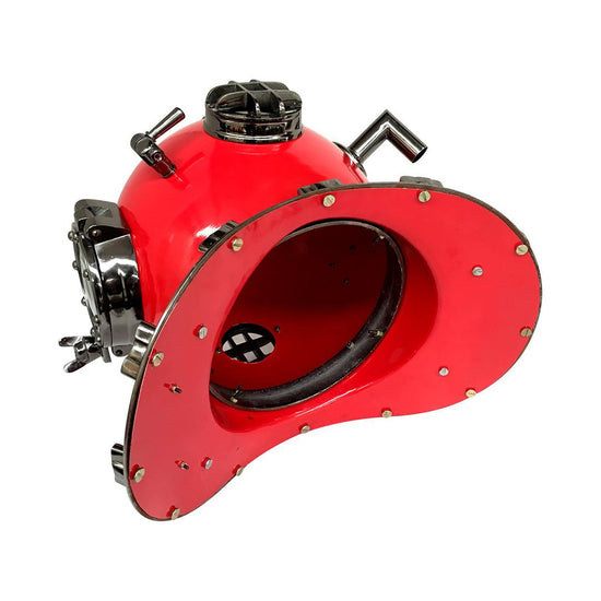 US Navy Mark V Diving Helmet – Red