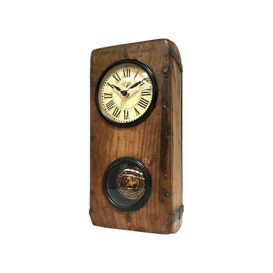 Wall Clock - Brick Mould With Pendulum