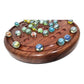 Wooden Solitaire Game - Marble balls