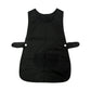 Ladies Women Side Button Tabard Apron 50x80 cm Black