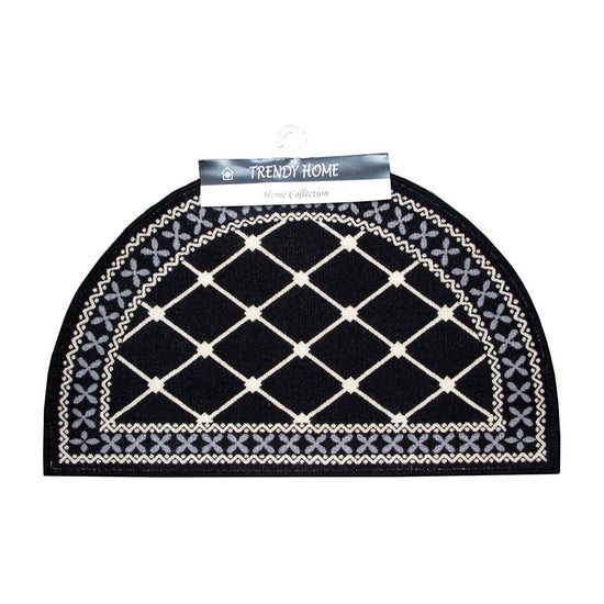 Mason Half Moon Bath Mat Black