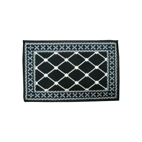 Mason Rubber Backed Bath Mat 40 x 60cm - Black