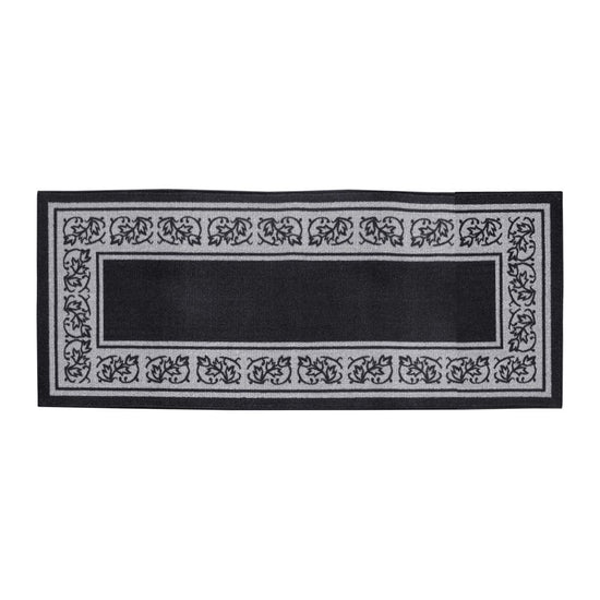 Newton Rubber Backed Non Slip Bath Runner 50 x 120cm Black