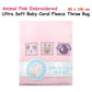 Animal Pink Embroidered Polar Fleece Baby Blanket 80 x 100 cm