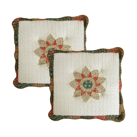 Choice Set of 2 Patchwork Floral Chair Pads 45 x 45 + 5 cm