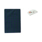 Tartan Blue Green Bassinet Fitted Sheet with a Flat Sheet Sewed Attached