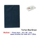 Tartan Blue Green Bassinet Fitted Sheet with a Flat Sheet Sewed Attached