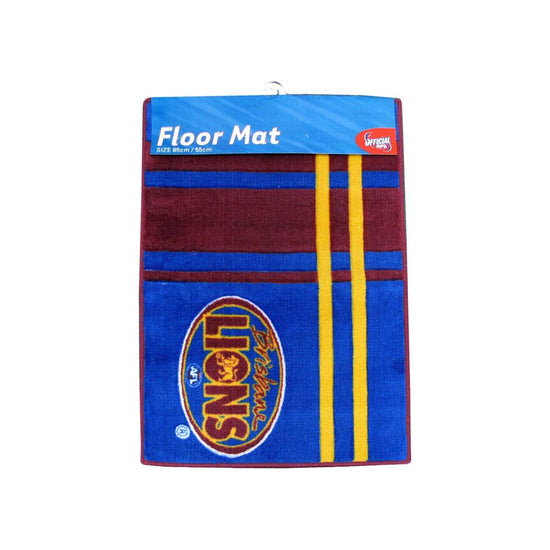 AFL Brisbane Lions Rubber Backed Floor Mat 55 x 85 cm