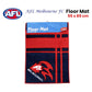 AFL Melbourne Football Club Rubber Backed Floor Mat 55 x 85 cm