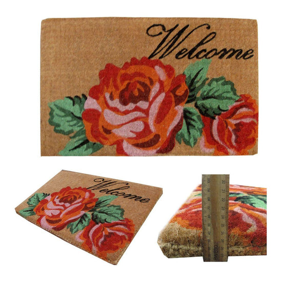 Extra Thick Flower Premium Coir Door Mat