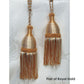 Pair of Curtain Tassel Rope Ties 52cm Royal Gold
