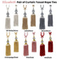 Elizabeth Pair of Curtain Tassel Rope Ties Champagne/Gold