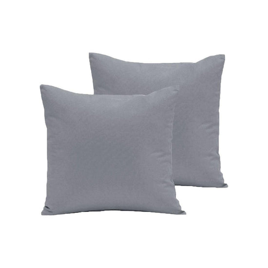 Pair of  280TC Polyester Cotton European Pillowcases Grey