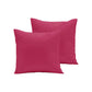 Pair of  280TC Polyester Cotton European Pillowcases HotPink