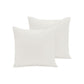 Pair of  280TC Polyester Cotton European Pillowcases Ivory