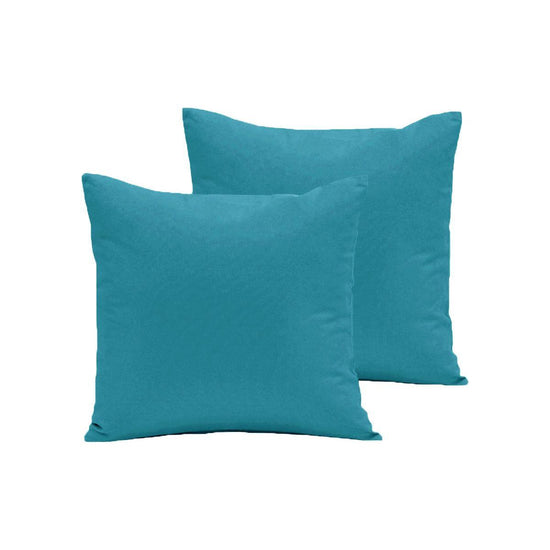 Pair of  280TC Polyester Cotton European Pillowcases Peacock