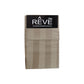 Pair of Reve 100% Cotton Standard Pillowcases 48 x 74 cm Wide Stripe Taupe