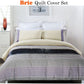 Brie Lilac Grey Quilt Cover Set QUEEN
