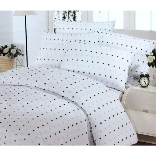 Polyester Cotton Stars Quilt Cover Set Double