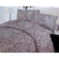 Polyester Cotton Zebra Quilt Cover Set Double