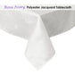 Jacquard Tablecloth Rosa Ivory 135 x 180 cm