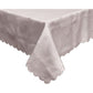 Rosie Taupe Luxury Jacquard Tablecloth 150 x 210 cm