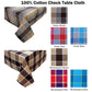 Check Table Cloth Tartan Red 180 x 180 cm