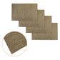 Choice Set of 4 PVC Table Placemats Diamonds Gold