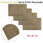 Choice Set of 4 PVC Table Placemats Diamonds Gold