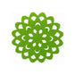 Choice Set of 4 Felt Round Table Coasters Green