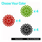 Choice Set of 4 Felt Round Table Coasters Green
