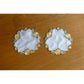 Set of 2 Embroidered Doilies Floral 11