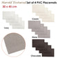 Choice Set of 4 PVC Table Placemats Harold Ivory