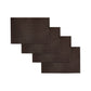 Choice Set of 4 PVC Table Placemats Spring Buds Chocolate