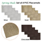 Choice Set of 4 PVC Table Placemats Spring Buds Chocolate