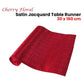 Cherry Floral Satin Jacquard Table Runner 30 x 160cm