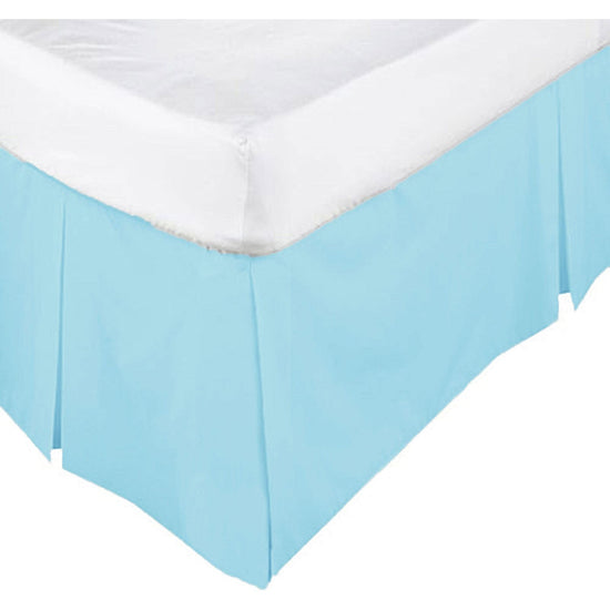 ASSUN Box Pleated Valance Aqua King