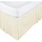 ASSUN Box Pleated Valance Ecru KING SINGLE