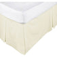 ASSUN Box Pleated Valance Ecru SINGLE