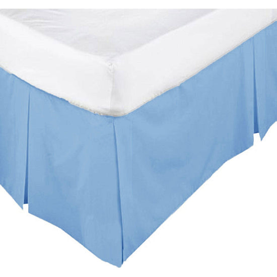 ASSUN Box Pleated Valance Periwinkle King