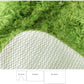 Florenz Set of 3 Contour Bath Mat Set Green