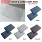 800GSM Set of 2 Cotton Bath Mats 50 x 70 cm Navy