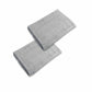 800GSM Set of 2 Cotton Bath Mats 50 x 70 cm Silver