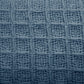 Cotton Waffle Blanket Dusk Blue Single