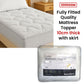 1000GSM Luxe Fully Fitted Mattress Topper 10cm thick with Fitted Skirt Queen