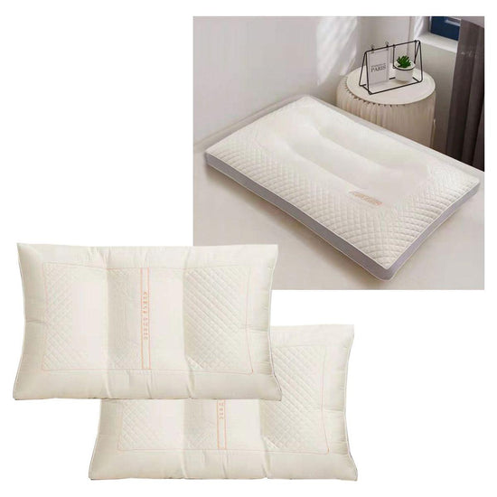 Twin Pack Pearl Protein & Latex Skin Friendly Standard Pillows 48 x 74 cm