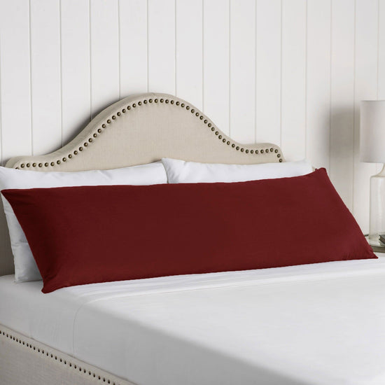 Artex 100% Cotton Body Pillowcase Burgundy