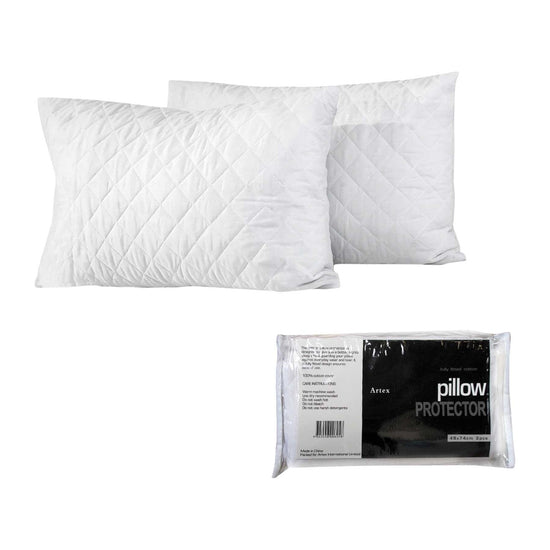 Artex Pair of Cotton Standard Pillow Protectors