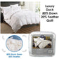 Luxury Duck 80% Down 20% Feather Quilt King