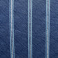 300TC Brian Navy Striped Reversible Cotton Quilt Cover Set Queen